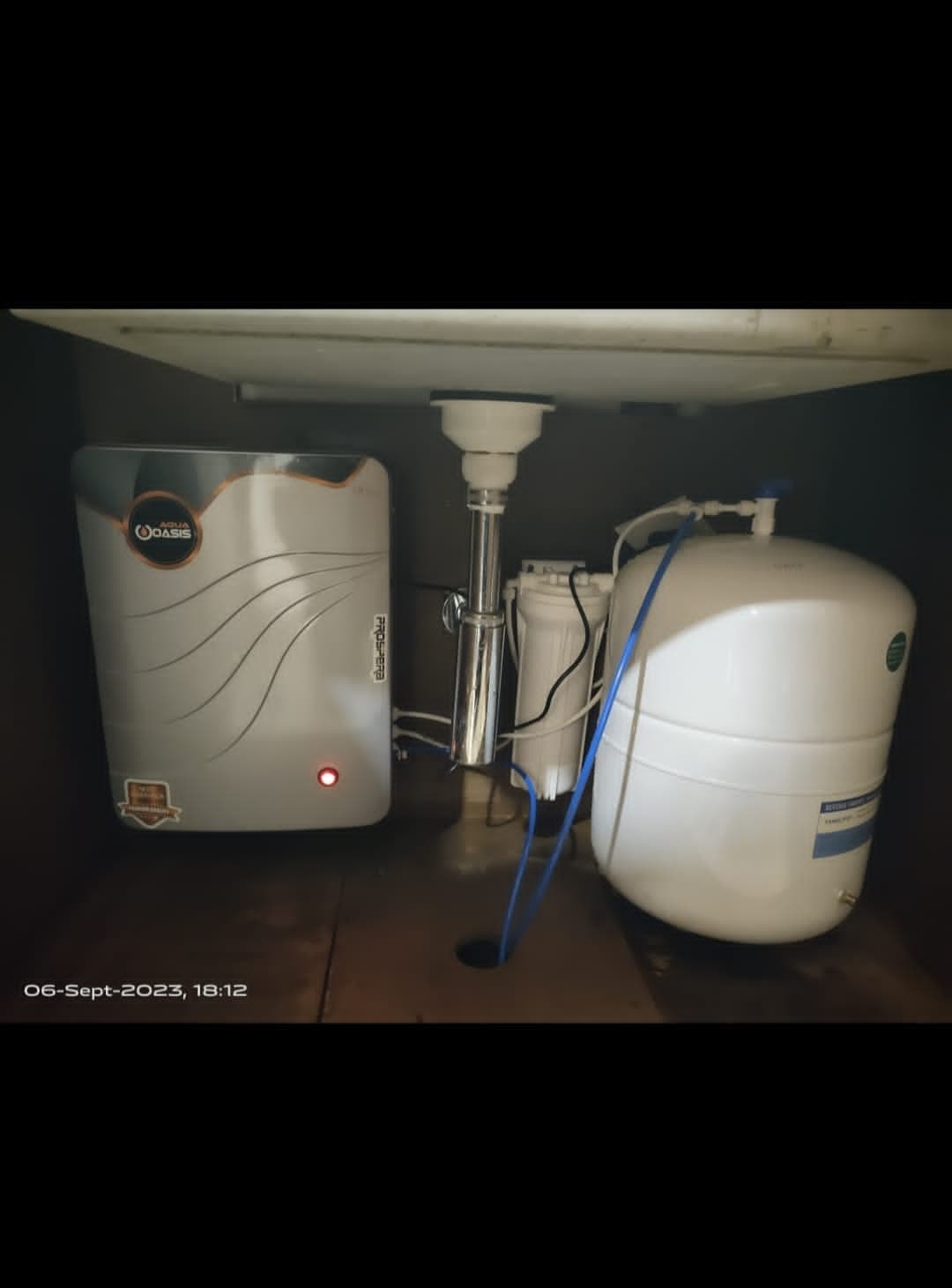 RO system under counter